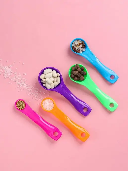 Доляна Набор мерных ложек пластиковых, 5 шт, 5 шт, фото 5