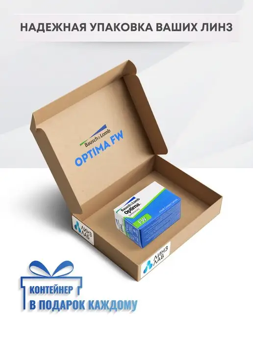 Bausch+Lomb Линзы квартальные Optima FW -7.00, вариант, фото 5