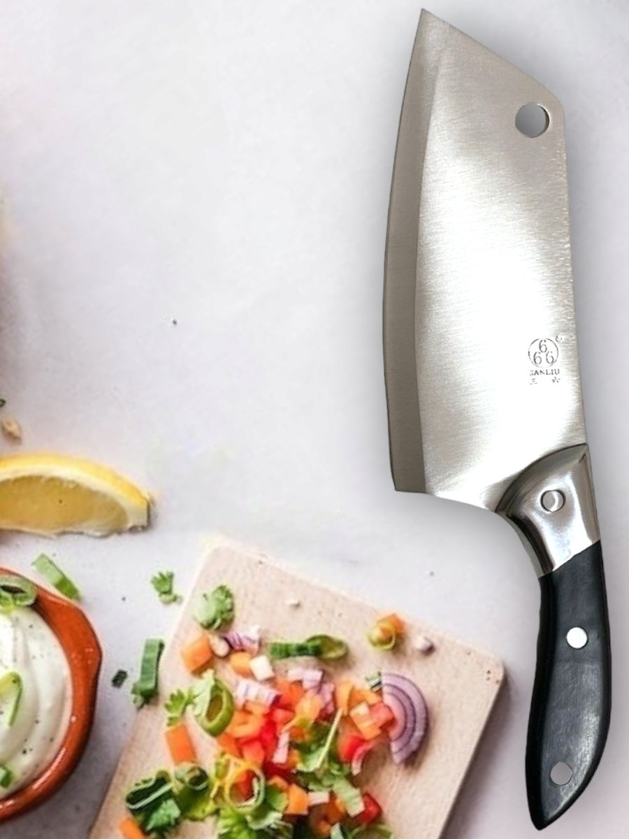 Нож-топорик кухонный. Поварской универсальный