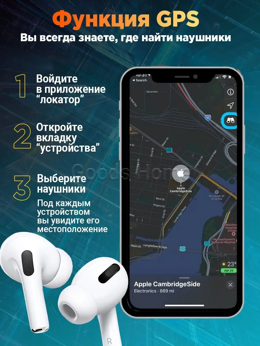 Наушники беспроводные Air pods Pro для айфона и андроида Xiaomi 133688143  купить за 1 131 ₽ в интернет-магазине Wildberries