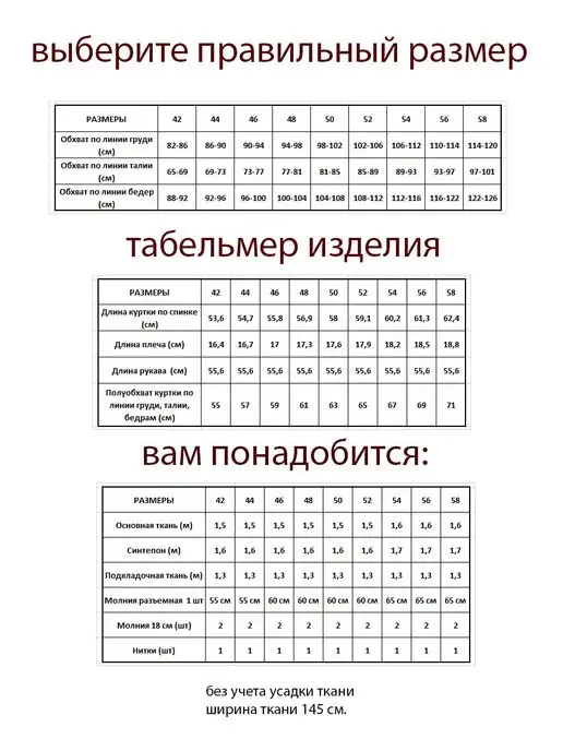 Выкройки DRESS YOU Выкройка куртка на молнии, вариант, фото 3