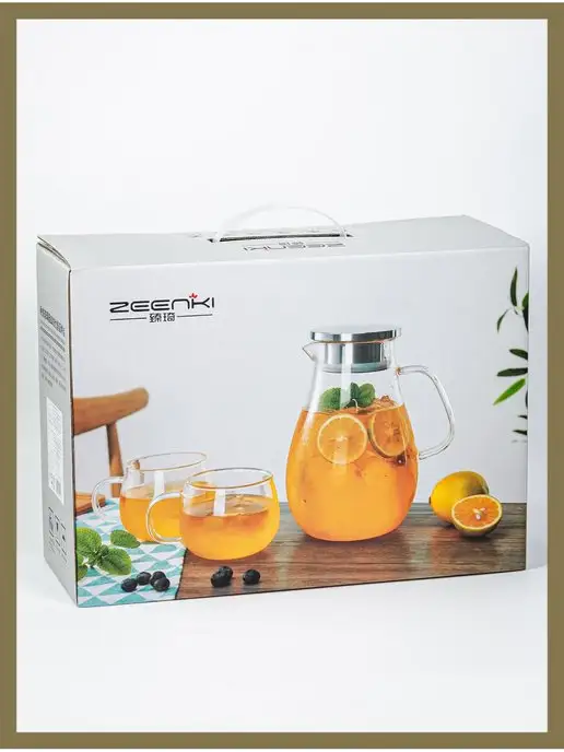 OZGLASS Подарочный набор посуды Графин на 1500 мл, 1,5 л, фото 2