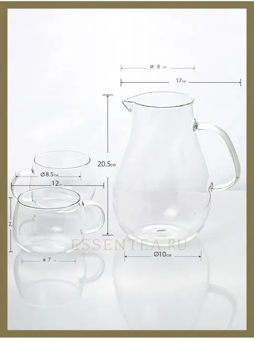 OZGLASS Подарочный набор посуды Графин на 1500 мл, 1,5 л, фото 4