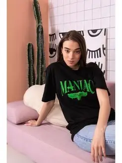 Футболка с принтом Stray Kids Maniac K-pop SHOP 133831684 купить