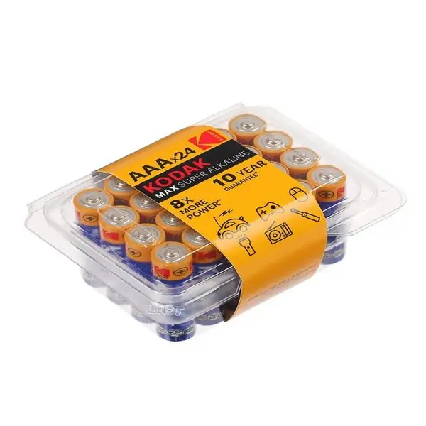 Батарейка алкалиновая Kodak Max, AAA, LR03-24BOX, 1.5В 24 шт