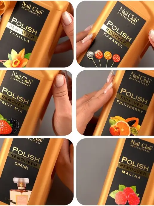 Nail Club Professional Жидкость для снятия лака с парфюмом Vanilla 150 мл, 150 мл, фото 6