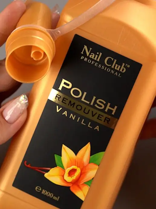 Nail Club Professional Жидкость для снятия лака с парфюмом Vanilla 150 мл, 1000 мл, фото 7