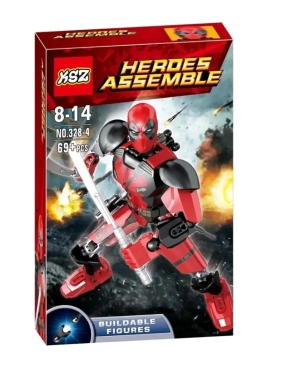 Конструктор Супер герои Дэдпул Deadpool Marvel аналог LEGO 133840032 купить  за 717 ₽ в интернет-магазине Wildberries