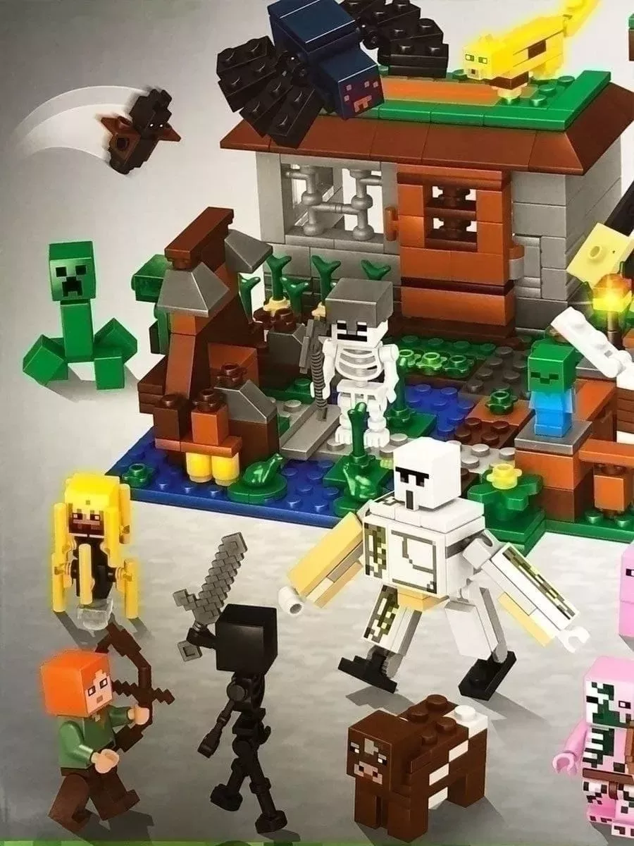 Конструктор minecraft ВСЕ персонажи 986 деталей Майнкрафт LEGO 133855135  купить за 2 159 ₽ в интернет-магазине Wildberries