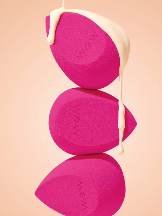 Wet n Wild Спонж-аппликатор для макияжа Cosmetic sponge applicator, розовый, фото 6