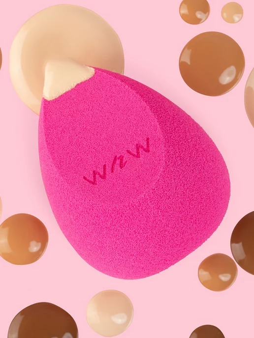Wet n Wild Спонж-аппликатор для макияжа Cosmetic sponge applicator, розовый, фото 7