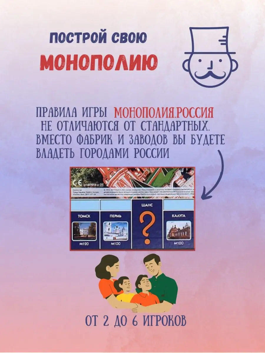 Монополия Россия MONOPOLY 133887892 купить за 1 459 ₽ в интернет-магазине  Wildberries