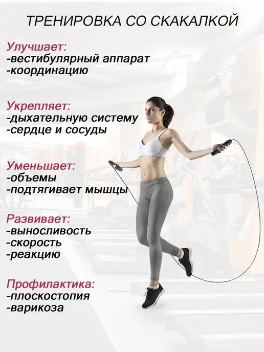 Fit-Story Скакалка скоростная спортивная с утяжелителем, черный, фото 6