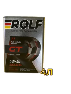 Моторное масло ROLF GT 5W-40 SN/CF синтетическое 4 л ROLF 133903644 купить за 2 046 ₽ в интернет-магазине Wildberries