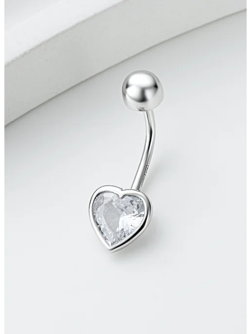 PANTERA_jewellery Пирсинг в пупок серебро 925 пробы, серебристый, фото 4