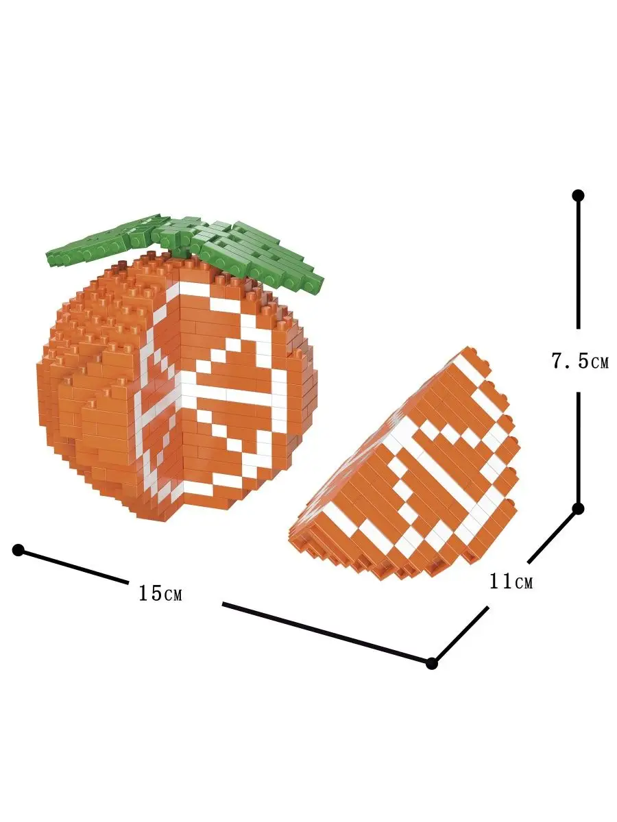 Конструктор Миниблок Фрукты Апельсин Не Совместим Лего Lego Город Игр  134051644 купить за 467 ₽ в интернет-магазине Wildberries