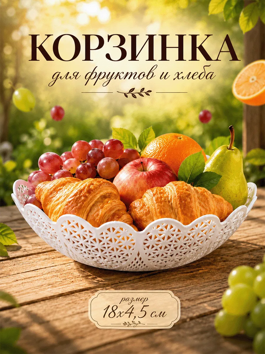 Ваза для хлеба и фруктов "Кубань"
