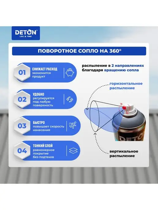 Эпоксидный грунт, серый, баллон аэрозоль 520 мл, 520 мл, фото 4
