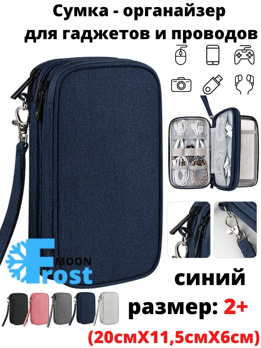Органайзер для проводов и зарядок дорожный