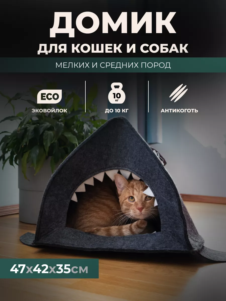 Домик лежанка для кошек собак мелких средних пород животных EVA pets  134134528 купить за 807 ₽ в интернет-магазине Wildberries