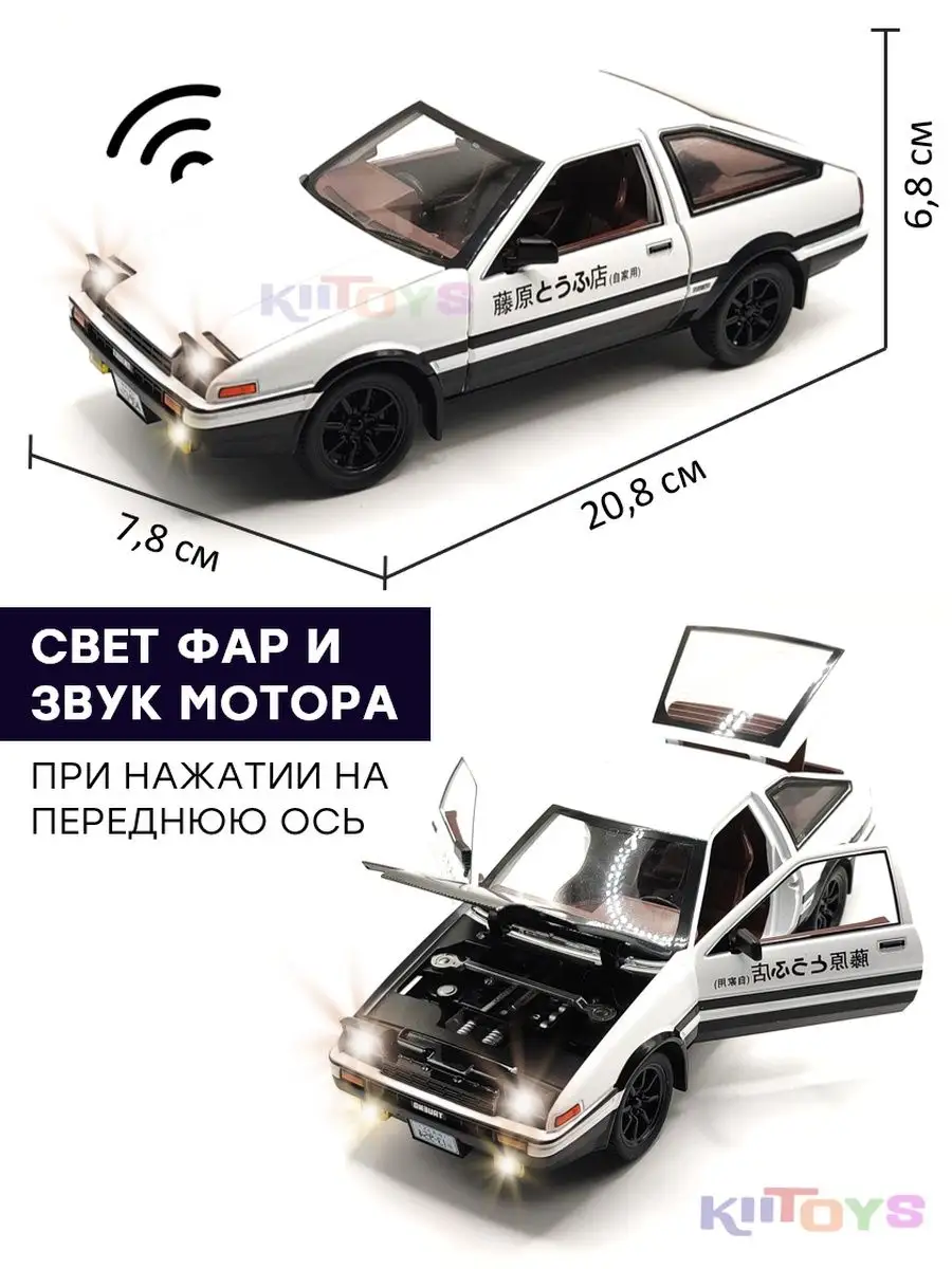 Масштабная модель Toyota Trueno AE86 1:24 Труено ВСЕКОНСТРУКТОРЫ 134169425  купить за 1 193 ₽ в интернет-магазине Wildberries