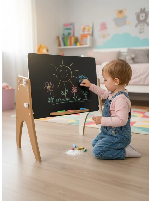 Tech kids Комплект мебели растущий, детский стол и стул, желтый, фото 5
