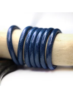 Шнур вощеный 3мм 4 м для рукоделия шитья, синий Кафебижу 134276879 купить за 508 ₽ в интернет-магазине Wildberries