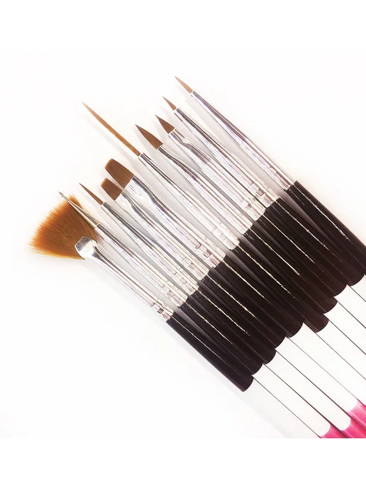 All For Nails Набор кистей для дизайна, 10 штук, 10 шт