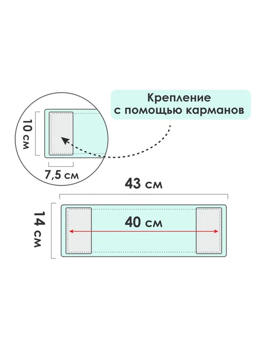 PERFECTO LINEA Сменная насадка для швабры из микрофибры оранжевая, 43x12.5 см, фото 7