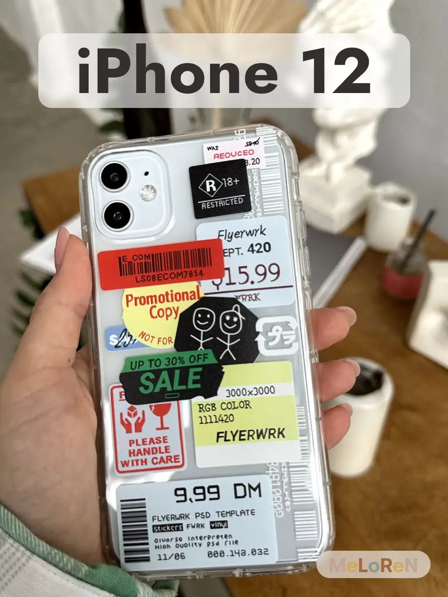 Чехол на iPhone 12 прозрачный с принтом защитный MeLoReN 134324965 купить  за 222 ₽ в интернет-магазине Wildberries