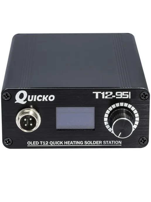 QUICKO Паяльная станция мини цифровая T12-951, черный, фото 2