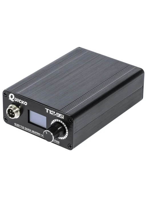 QUICKO Паяльная станция мини цифровая T12-951, черный, фото 3