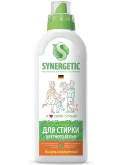 Гипоаллергенный гель для стирки цветного белья SYNERGETIC 134357524 купить за 329 ₽ в интернет-магазине Wildberries