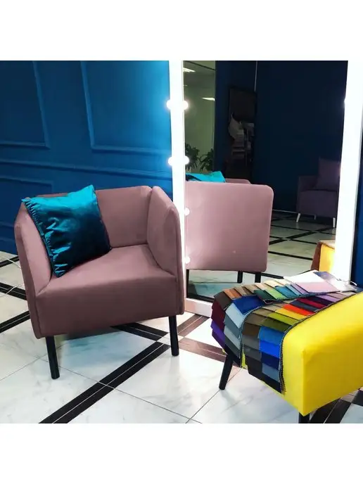 SALON TRON Кресло Монреаль в зал, на кухню, офис, гостиную, кафе, розовый, фото 2