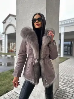 Парка зимняя с натуральным мехом Schikui_shop_furs 134493873 купить за 24 920 ₽ в интернет-магазине Wildberries