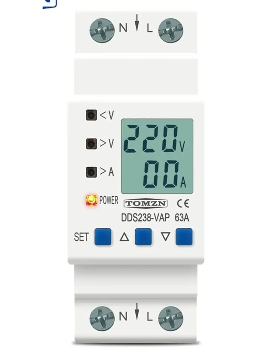 Реле напряжения tomzn tovpd1-60-ec. Реле напряжения tomzn tovpd1-63. Tomzn реле напряжения настройка. Реле контроля напряжения tomzn. Реле контроля напряжения tomz.