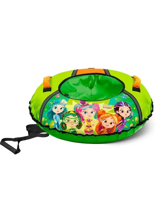 Nika Kids Тюбинг детский 80 см ватрушка для катания, зеленый, фото 3