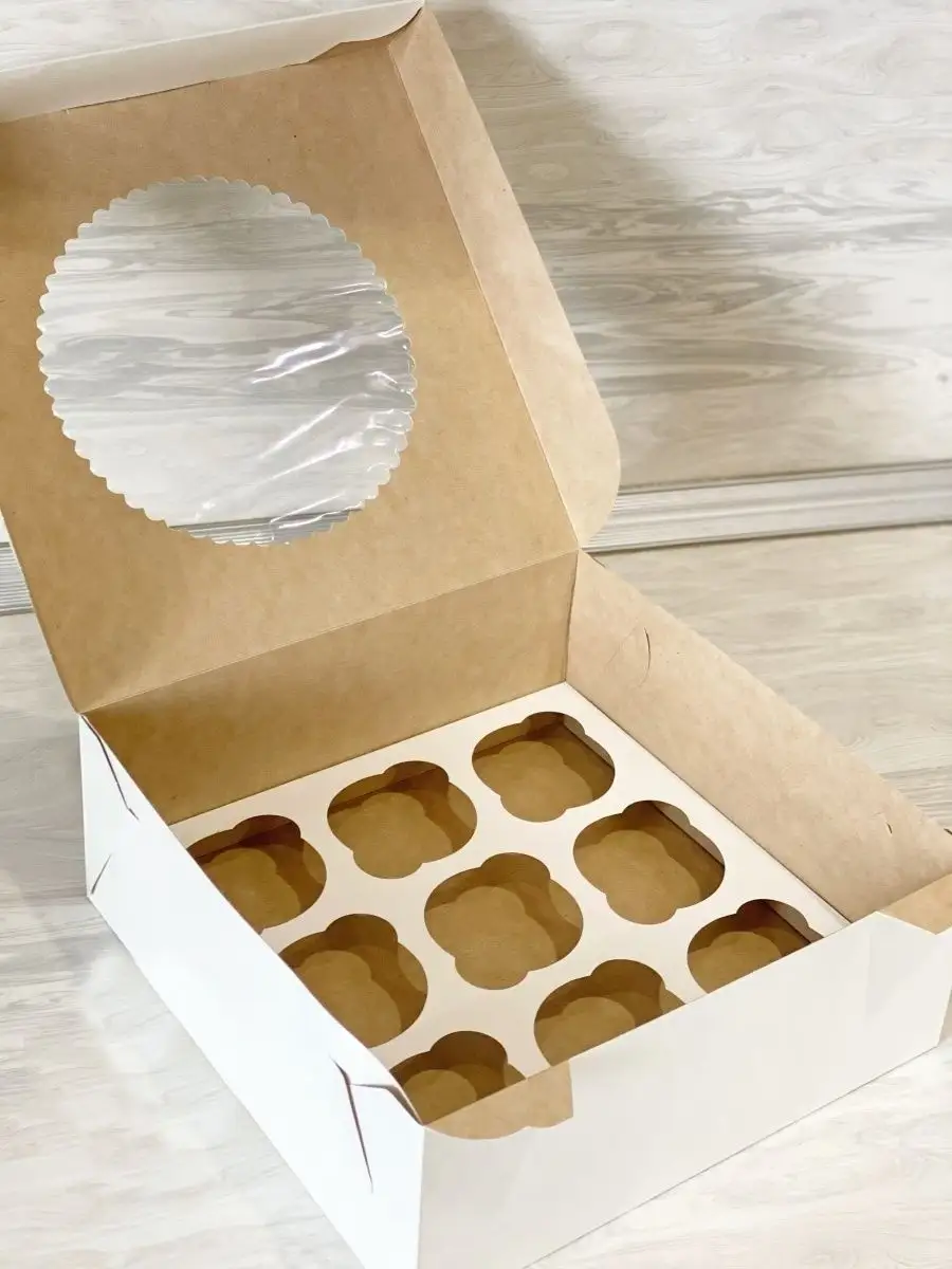 Как сделать коробку для кексов, капкейков, маффинов своими руками?