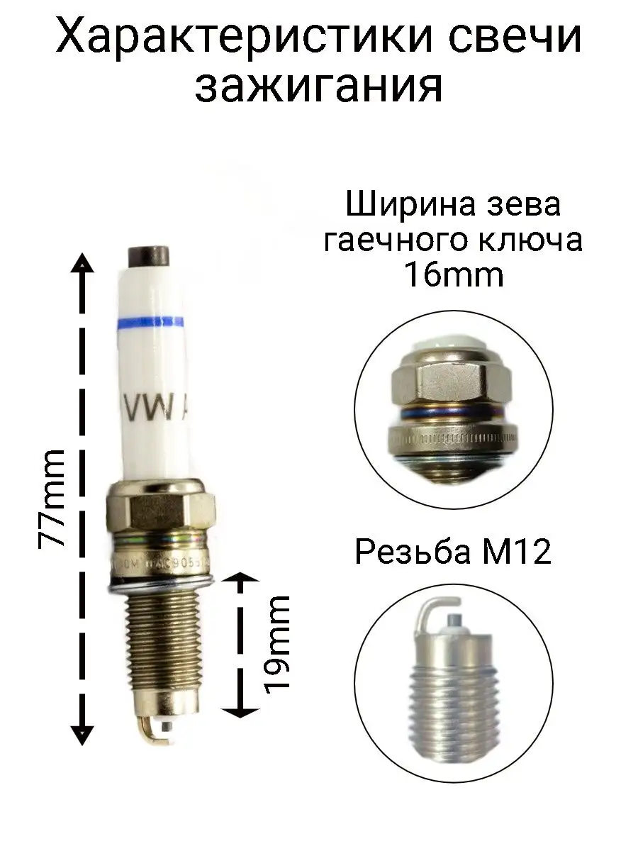 Свечи зажигания иридиевые на Seat Шкода Volkswagen NGK 134693636 купить за  3 165 ₽ в интернет-магазине Wildberries