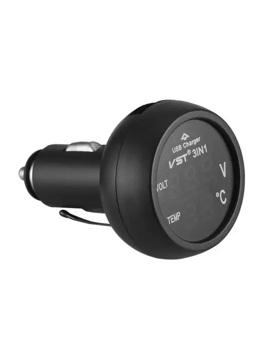 Slendori-Avto Термометр для авто вольтметр USB 12 24V, вариант, фото 3