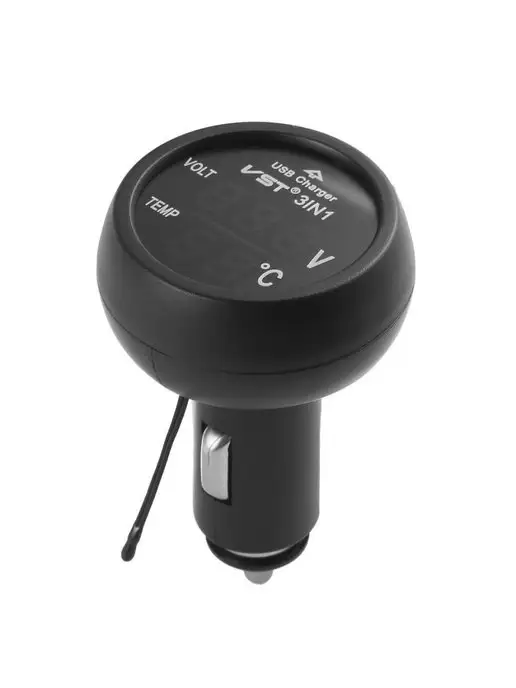 Slendori-Avto Термометр для авто вольтметр USB 12 24V, вариант, фото 6
