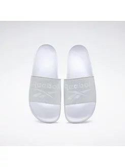 Superdry Pool Slides With Camo Branding in White