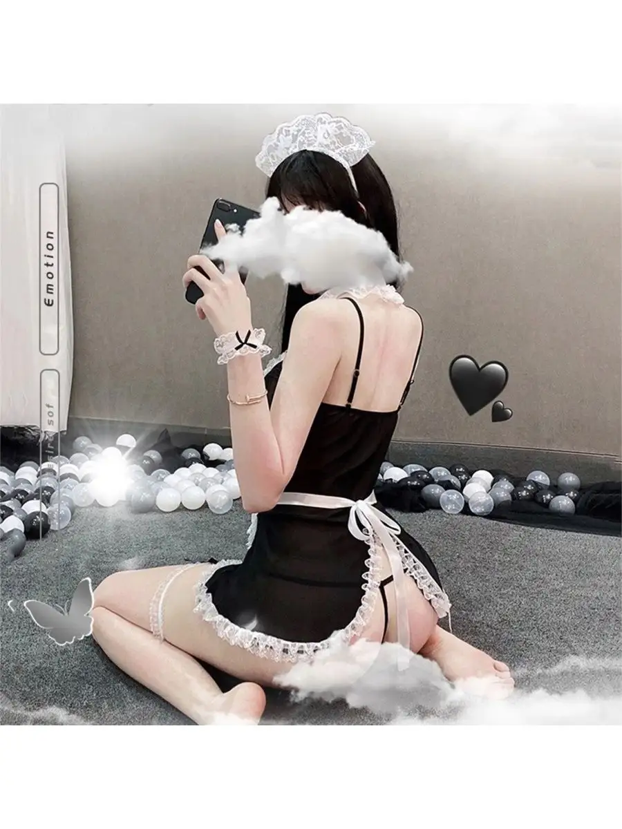 AI Art: Красивая девушка горничная с большой жопой и грудью by @Cat Play | PixAI