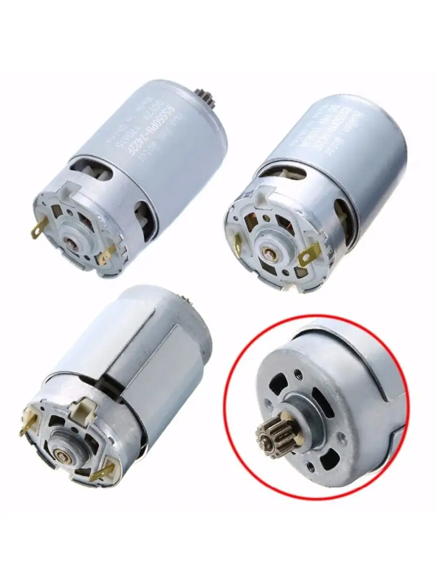 Двигатель (мотор) для шуруповерта 18V с шестерней 12зуб WALBRO купить ...