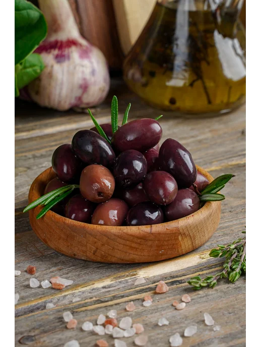 SARIDIS Оливки КАЛАМАТА с косточками из Греции, зеленый, фото 4