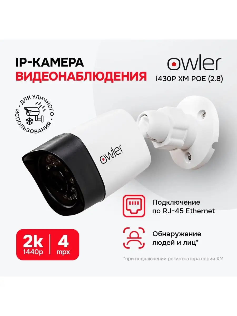 IP видеокамера i430P XM POE (2.8) owler 135288887 купить за 2 507 ₽ в  интернет-магазине Wildberries