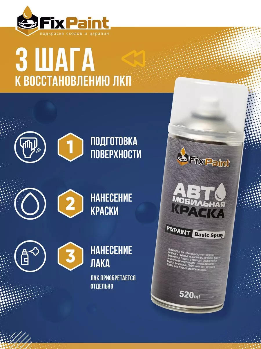 Краска HYUNDAI, код PXA, аэрозоль 520 мл FixPaint 135452100 купить за 977 ₽  в интернет-магазине Wildberries