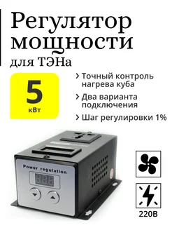 Регулятор мощности ТЭНа 5 кВт с охлаждением (с кнопками) Делай сам! 135493476 купить за 2 962 ₽ в интернет-магазине Wildberries