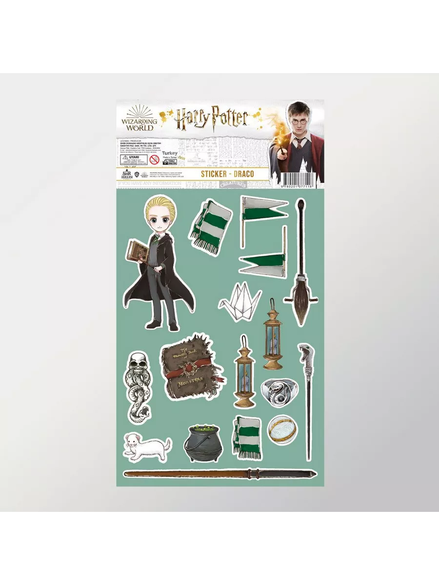 Набор наклеек Harry Potter: Anime Draco Sihir Dukkani 135507236 купить за  417 ₽ в интернет-магазине Wildberries