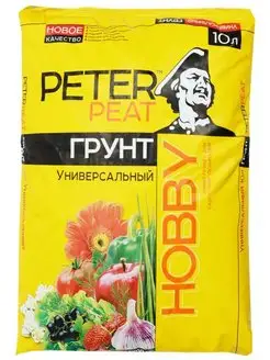 Грунт для растений универсальный, ХОББИ, 10 л Peter Peat 135520978 купить за 282 ₽ в интернет-магазине Wildberries